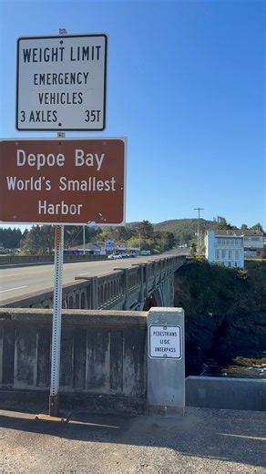 79K views · 2.4K reactions | Walk with me under the bridge. Did you know you can loop around and come out on the opposite sidewalk? Depoe Bay | Oregon | Oregon Coast | Discovering Depoe Bay Oregon | Facebook