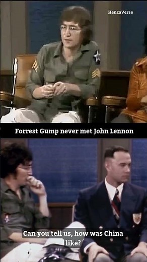 Forrest Gump never met John Lennon