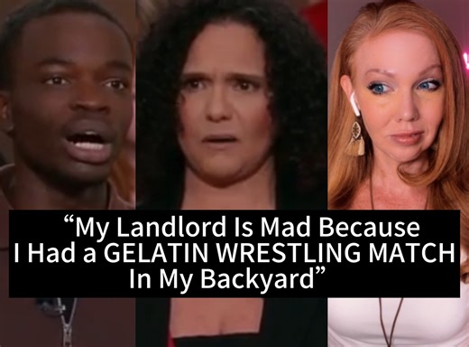 31K views · 388 reactions | Angry Landlord SUES Tenant Over Wild Gelatin Wrestling Match that Wrecked Her Yard Produced by Laura Mullinax, Laura M and Network Reaction | Laura M | Facebook