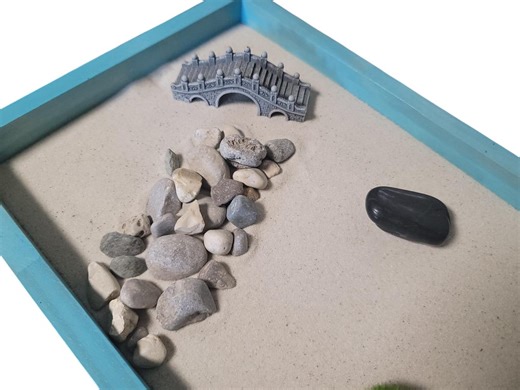 Modern Zen Garden, Desktop Sand Garden, Stress Relief Desk Decor, Meditation Tray for Home or Office - Etsy