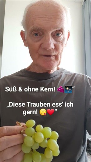 Süß und ohne Kern! 🍇✨ Diese Trauben ess' ich gern. #Weintrauben #GesunderSnack