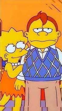 Lisa se enamora de Nelson #simpsons #lossimpson #cartoon