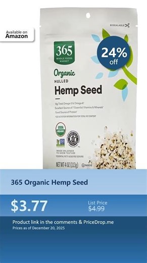 365 Organic Hemp Seed