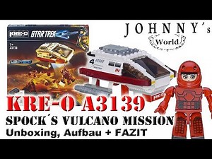 Kre-o A3139 Spock´s Vulcano Mission - Star Trek Set Unboxing, Aufbau + FAZIT Review auf Deutsch