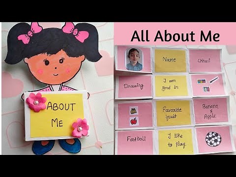 All about me craft | About me tlm | All about me poster | Children's day craft
