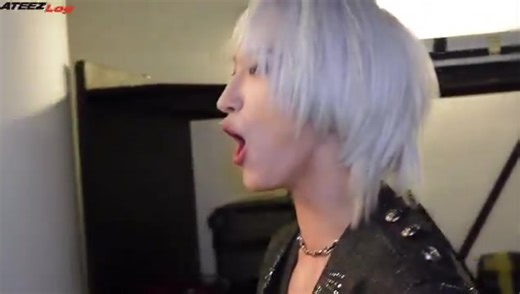 Just Seonghwa singing Crazy form and San singing a different song before going on stage for tour😭 | ATEEZmemes