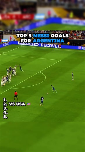 Top 5 Incredible Messi Goals for Argentina
