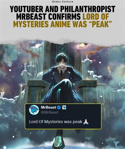 Popular YouTuber MrBeast helped bring even more attention to Lord of the Mysteries after sharing that he watched the anime and called it “peak.” Since then, many new viewers have started checking it out. Lord of the Mysteries is a Chinese anime that blends multiple genres, mixing steampunk style with mystery, supernatural elements, and dark fantasy themes. The story is set in an alternate world inspired by the Victorian era and follows a modern man who finds himself surrounded by hidden magic an