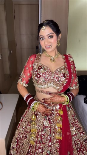 Richa Madan | Makeup Artist | Angel Bride♥️ Book Bridal Makeup slots with us of 2026! Makeup by @richamadanmakeovers {best makeup artist, bridal makeup artist, natural... | Instagram