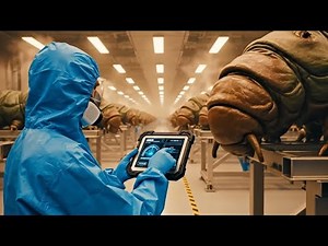 Inside a Giant Worm Factory: Industrial Production of Golden Fabric