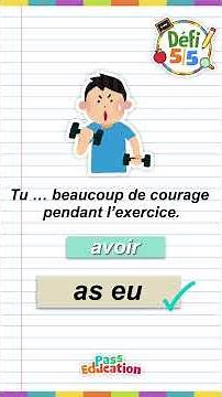 L’auxiliaire ÊTRE ou AVOIR au passé composé – CE2 | Exercices en vidéo – Défi 5/5