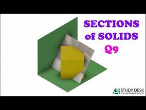 Sections of Solids Q9 - 3D Animation