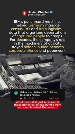 IBM at WWII 💻 — When Technology Served Evil