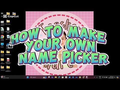 HOW TO MAKE YOUR OWN NAME PICKER - Offline | Teacher Share's #namepicker #offline #interactive