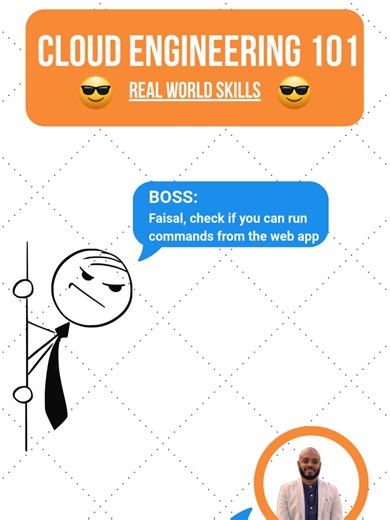 run linux commands inside your web app#Azure #cloud #engineering #training #devops #kloudskool #tip