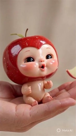 Baby Apple Eating Itself 🍎 Cute & Funny Animated Short | Healthy Habits for Kids #viralvideo #viral