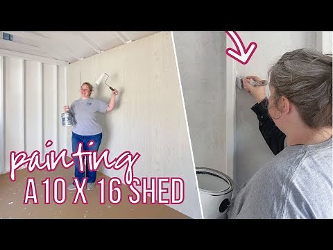 How to Paint the Interior of a Shed