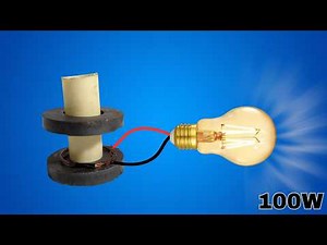 Homemade Electricity Experiment with Magnets 😲