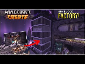 Building the BIG BLOCK Factory in Minecraft Create Mod!