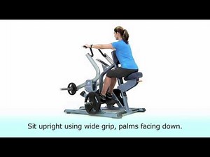 Precor - Discovery Series Plate Loaded DPL Seated Row Bi Wide Instructional Video