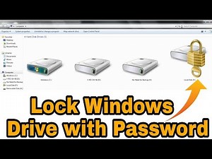 How to Lock Windows Drives With Password without using 3rd Party Software | Windows Drive BitLocker