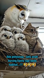 Ada penyusup , satu anak burung hantu tapi beda habitat...!!! 🤣🤣🤣. #fbpro #reel #fyp #videolucu #cats #funnycats #catlover #kittens #cutecats #jangkauanLuas #pengikut #semua #sorotan | Doddy Yanuardi Iskandar