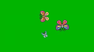 Butterfly, Green, Screen. Free Stock Video