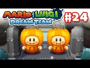 Mario & Luigi: Dream Team - Gameplay Walkthrough Part 24 - Pi'illos in the Snow (Nintendo 3DS)