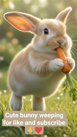 👉why Cute Bunny weeping😢for love like and subscribe