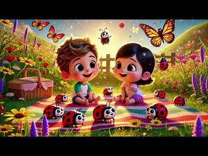 🐞🎉 Ladybug Picnic 🌼🍉 | Spotty Wings, Sunny Things| Nursery Rhymes & Kids Songs
