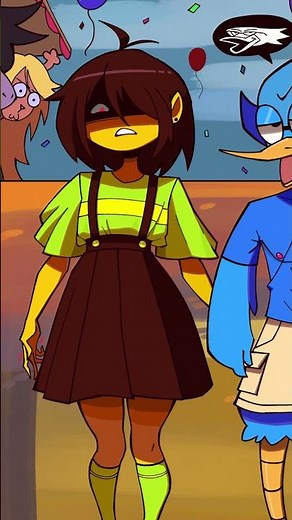 Kris and Berdly at The Festival - Deltarune Comic Dub #deltarunememes #undertalememe