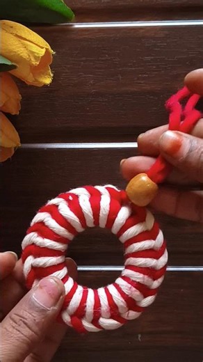 Diy Macrame wreath Christmas ornament tutorial| Easy steps for beginners | Boho style #diywreath