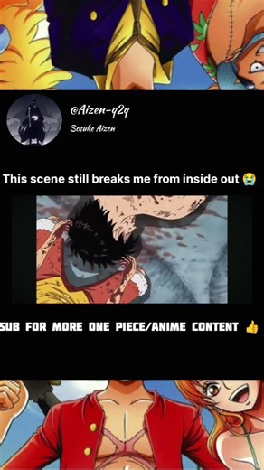 This is one of the saddest part for Luffy... and for me 😢😭 #onepiece #anime #luffy #Viral #shorts