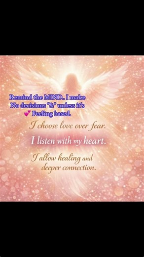 If it doesn’t feel peaceful in your heart… wait.Let the heart lead the mind.”