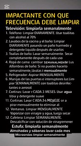 685K views · 3K reactions | Con que frecuencia debes limpiar todo #viralreels #reelsvideo #reelsfacebookviralシ #reels #virals | Vida Sana y Salva | Facebook