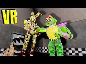 VR animatronics scare guard in Bonelab FNAF COOP Bonelab Giga Monty 1 hour
