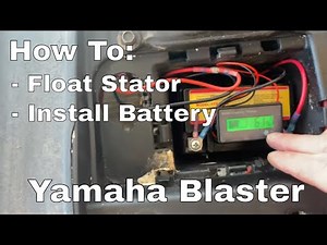 How To Upgrade Yamaha Blaster: Float the Stator, Add A Small Battery, & Power Up With DC Led Lights!