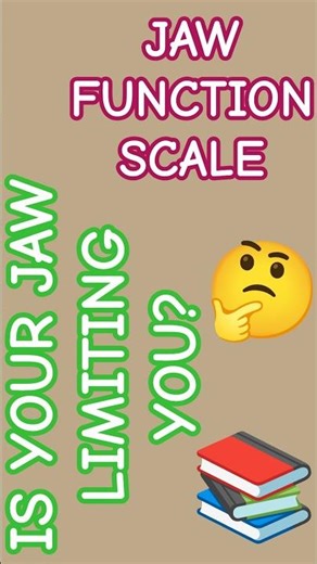 TMJ Test You Must Know | Jaw Function Scale Explained in 30 Seconds #shorts