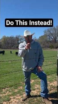Tighten that Barbed Wire Fence the EASY Way! #farmlife #ranch #barbedwire