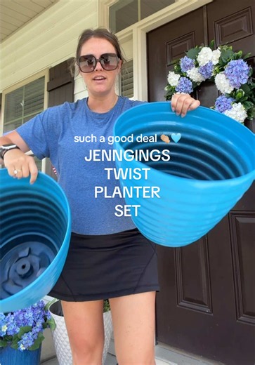 These gorgeous planters from @QVC, Inc are on such a good deal right now!! They won’t last long! #planters #outdoordecor #summerfinds #tiktokshopcreatorpicks #qvc