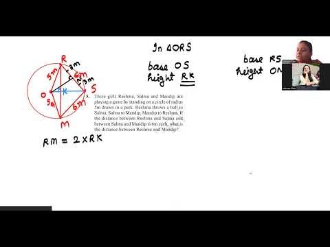 Grade 9 ,Circles chapter : Most difficult question