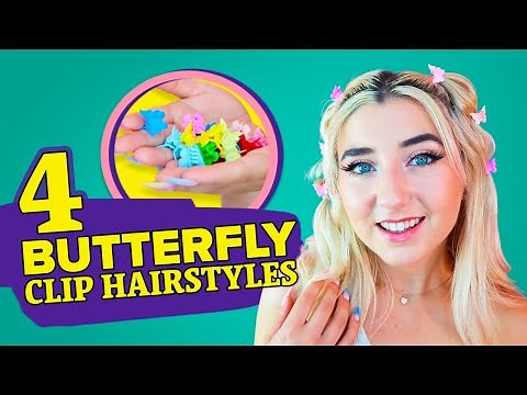 Four Summer Hairstyles With Butterfly Clips!