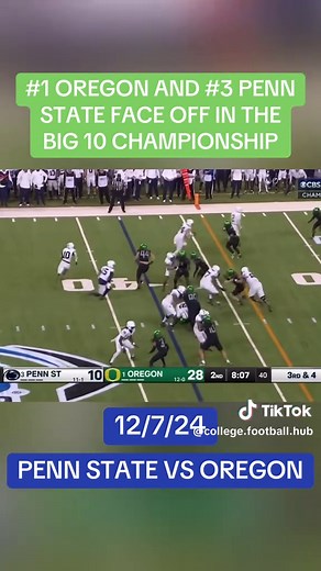 Great Game 🔥 #collegefootball #football #nfl #ncaa #cfb #cfp #rosebowl #sugarbowl #cottonbowl #rivalry #bigten #big10 #big12 #acc #sec #nationalchampionship #bcs #fbs #nil #pennstate #nittanylions #psu #pennstatenittanylions #oregon #ducks #oregonducks #championship