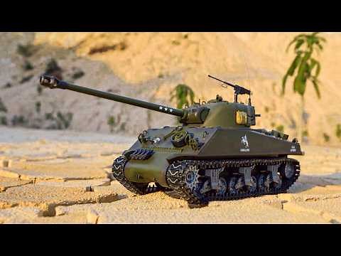 RC Tank M4A3 Sherman 1/16 Scale | Legendary WWII US Tank In Action | Realistic Test Drive