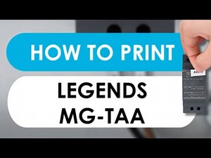 How to Print Legends MG-TAA for Cembre MG4