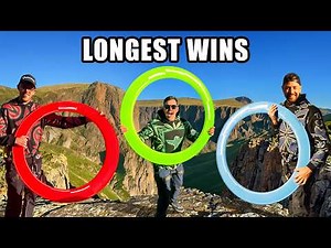 Giant Frisbee Contest From 200m Cliff