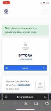 Bytora Assistant – Demonstration of Google Calendar Integration and OAuth Scope Usage