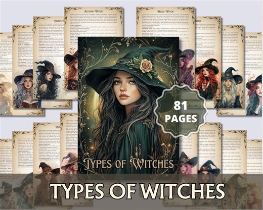 Types of Witches PDF Guide | Discover Your Witch Type | Digital Grimoire Journal | Witchcraft Workbook for Self-discovery - Etsy