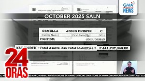 407K views · 4K reactions | Hinimay ng GMA Integrated News ang Statement of Assets, Liabilities, and Net Worth o SALN nina Ombudsman Jesus Crispin Remulla at sinundan niyang sina Samuel Martires at Conchita Carpio-Morales. | 24 Oras | Facebook