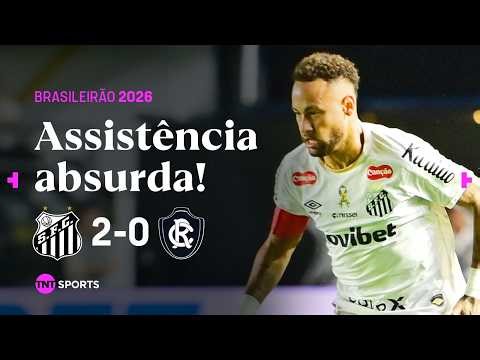 NEYMAR DÁ PASSE DE GÊNIO, PARTICIPA DE OUTRO GOL E PEIXE SOBE NA TABELA! SANTOS 2X0 REMO